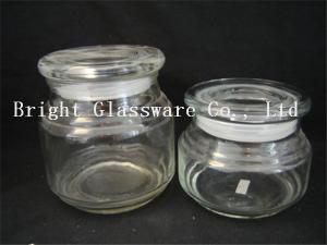 Wholesale glass candle jar with lid from china suppliers