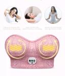 USB Electric Breast Massage Bra , ODM Electric Heated Bra PU leather material