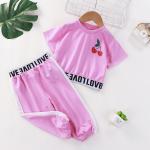 Summer Short Sleeved Suit Spring Children'S Clothing Girls Casual Suit