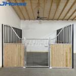 Bamboo Wood Board Horse Stall Fronts / Horse Stable Steel Build 10ft