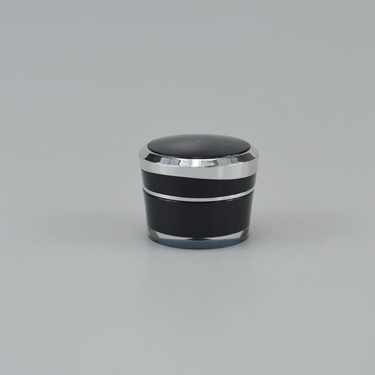 Customized Plastic Jar Acrylic Cosmetic Cream Container with Silk-screen Printing