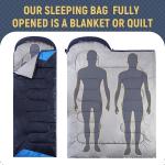 Outdoor Sleeping Bag, Cold Weather Sleeping Bag for Girls Boys Mens for Warm