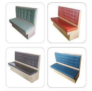 Wholesale 120*60*1050 Mm Custom Made Furniture single booth seating leather wood card seat sofa from china suppliers