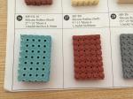 Beige / Red / Grey Perforated Silicone Foam Rubber Sheet , Silicone Sponge