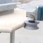 A Shape Vacuum Brazed Quartz Diamond Grinding Wheel 75mm
