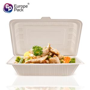 Wholesale 600ml biodegradable take away lunch box plastic fast food packaging containers from china suppliers