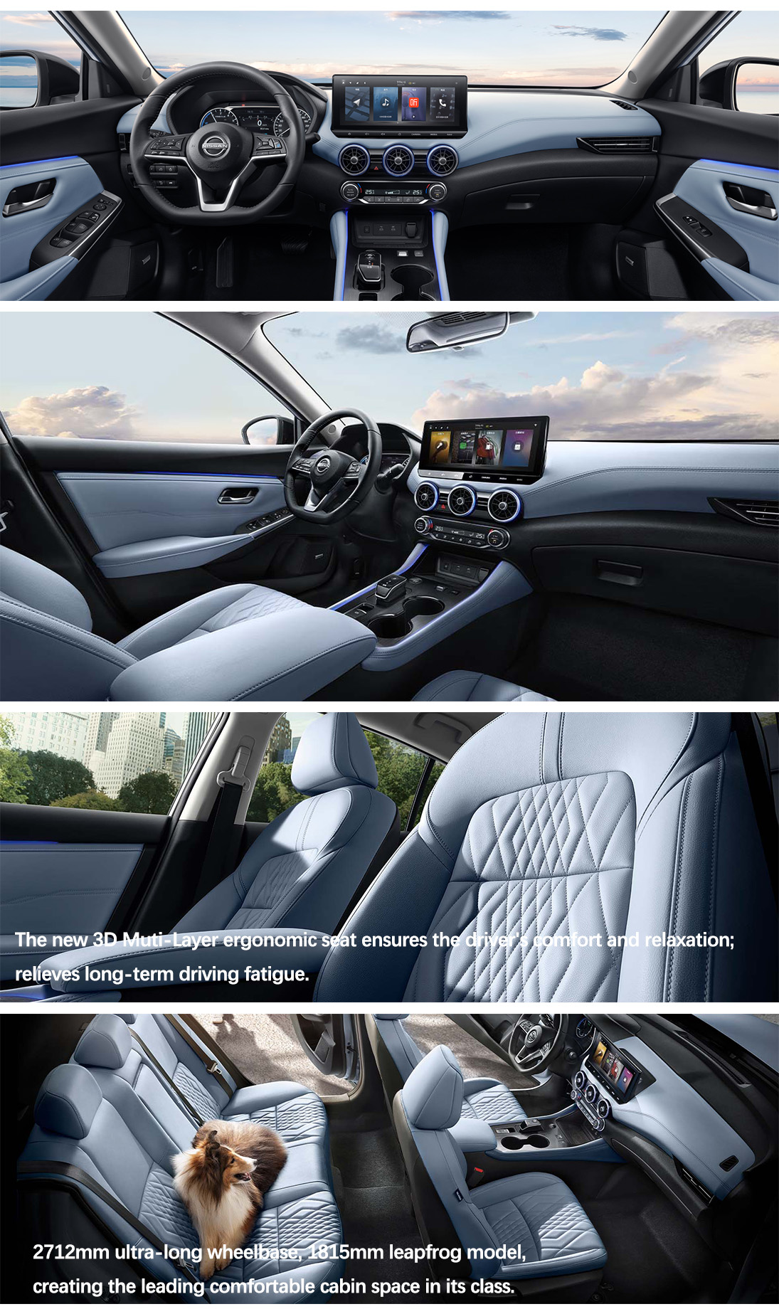 Auto Dongfeng Nissan Sylphy Gasoline Electric Drive 1.2L 72 Hp L3 4-door 5-seater Sedan with Length * Width * Height