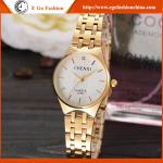 Luxury Gold Watch for Woman Stainless Steel Watch Quartz Analog Watch Couple