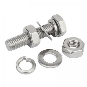 Wholesale Fully Threaded Hex Head Bolt and Nut Set for 316 M6 70mm Aluminum Fasteners Grade 8.8 from china suppliers