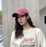 Durable Brushed Cotton Casual Baseball Cap, 6 Panel Adjustable Street Wear