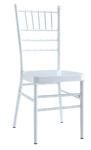 Aluminum Frame White Washed Natural Chiavari Chair For Hotel Banquet Restaurant