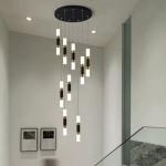 Indoor Living Room Staircase Modern High Ceiling Chandelier with Dimmable