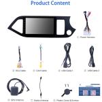 Kia Car Stereo Picanto Morning 2011-2014 RHD 9 Inch Android 12 Full Touch Screen