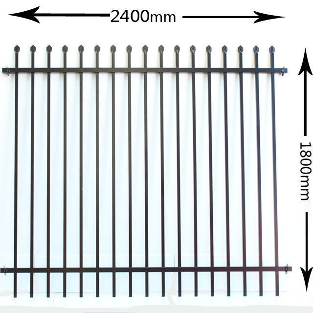 Security Garrison Fencing Panels 2.1mx2.4m rails 45mm*45mm upright 25mm Hot dipped Galvanized to Be 300gram/m2