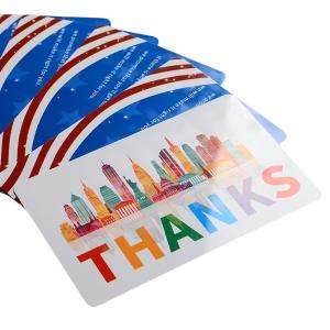Wholesale After-sales service card thank-you card 4 colors CYMK offset printing Matte Glossy Frosted Custom Logo Gift card from china suppliers
