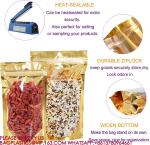 Resealable Storage Bags Packaging Foil Mylar Pouches Small Business, Foods,