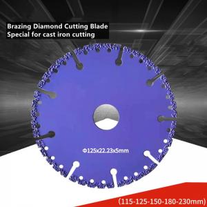 Wholesale 400mm Vacuum Brazed Diamond Blades For Cast Iron Cutting from china suppliers