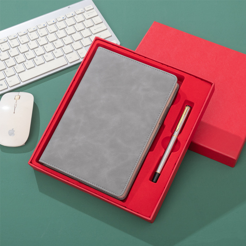 Leather Notebook Set Custom Notebooks and Pen Set for Business Office Gift Promotion