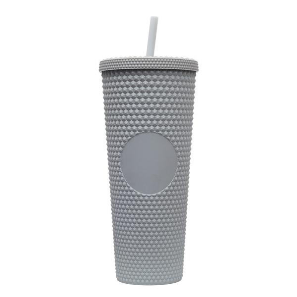 Double Wall Insulation 24oz Studded Tumbler Diamond Durian Pineapple Plastic