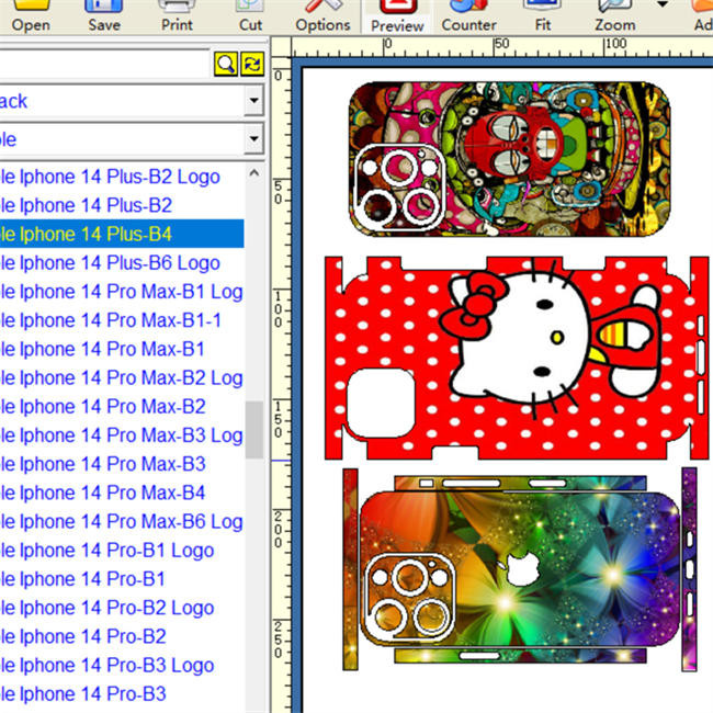 DQ-4 Daqin Vinyl Sticker Mobile Skin Cutter Custom Protector Design Machine