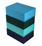 300gsm C1S Paper Gift Packing Box UV Printing Collapsible Magnetic SGS 500pcs