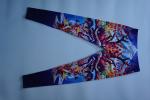 Sublimated Custom Printed Leggings For Women , Yoga Sports Womens Gym Leggings