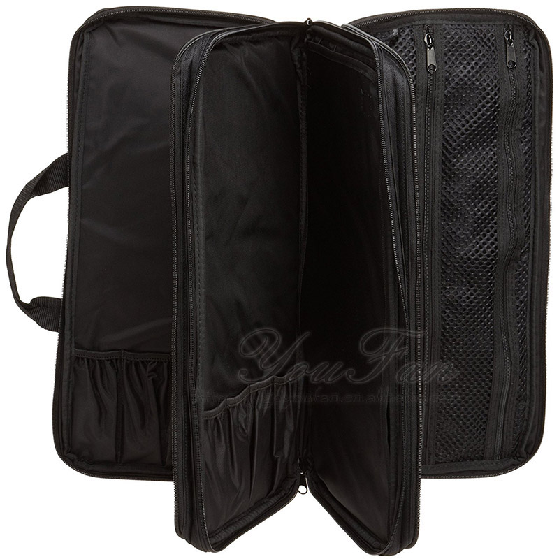 Deluxe Black Custom Knife Bags , Professional Chef Knife Carrying Case