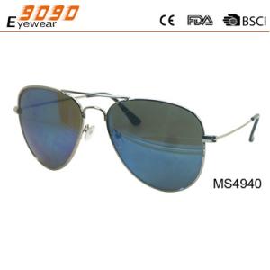 Wholesale Sunglasses with metal frame, new fashionable designer style, UV 400 Protection Lens from china suppliers