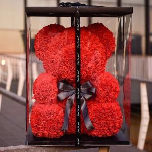 Wholesale Easter Gift Rose Bunny Wholesale PE Roses Bear with More Colors Bear Roses for Christmas Gift from china suppliers