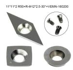 3PCS(Round/Diamond/Square) Carbide Woodturning Cutters Set, 24 Hour Service