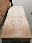 Wood Grain Oak 4mm thickness Laminate Door Skin / Water Resistant Exterior Door