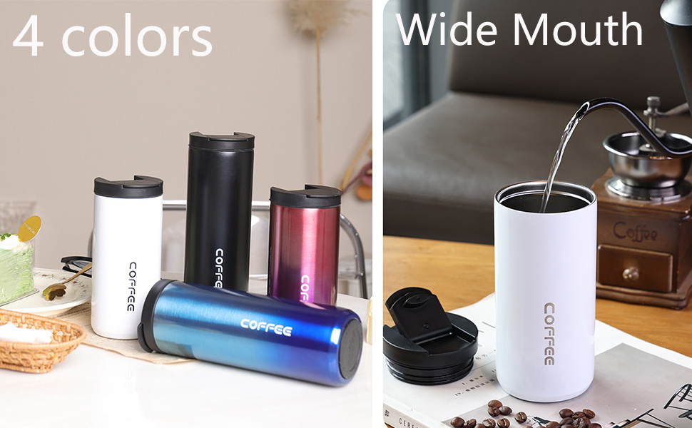 Travel Mug Coffee Hot Travel Mug Vacuum Insulated Coffee Mug With Leak Proof Screw Lid Coffee Cup Keep Warm Or Cold For Coffee Or Tea Drinks