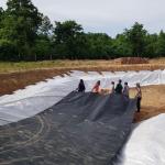 Black White Green Blue HDPE Geomembrane Sheet The Best Choice for Fish Farm Pond