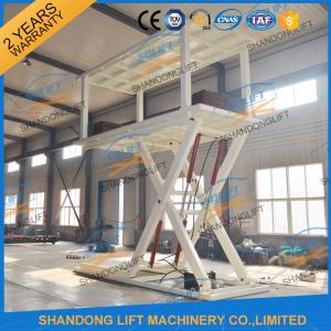 Wholesale 5T 3.6M CE Double Platform Scissor Car Lift Hydraulic Scissor Car Lift for 2 Car from china suppliers