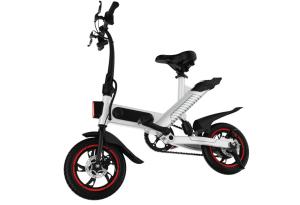 Wholesale Green Lightweight Electric Bike , Electric Fold Up Bicycle High Performance from china suppliers