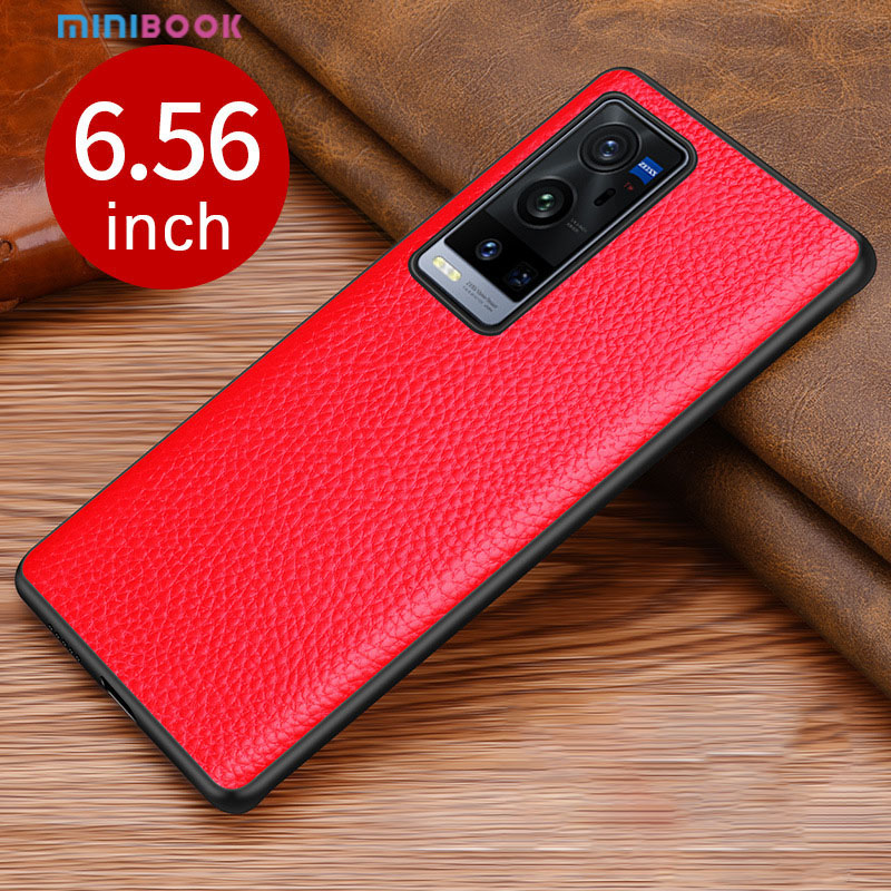 Customer Logo Accepted PU Minibook Genuine Leather Mobile Phone Card Case for VIVO X60 pro