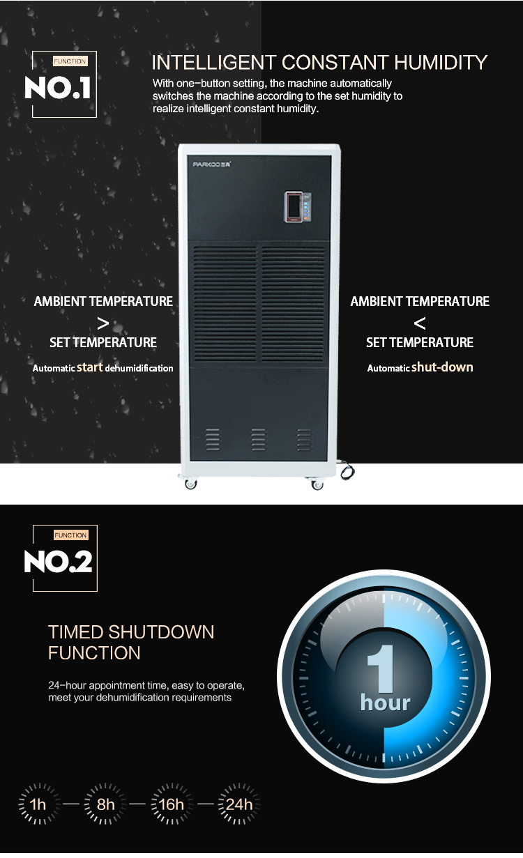 3700w 12kg/Hour Portable Dehumidifier For Pharmaceutical