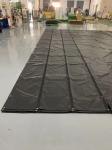 Black PVC Tarpaulin Fabric 14oz 16x27 4x8ft Lumber Tarps For Flatbed Truck