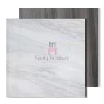 Stainless Steel Seam Unbreakable Ceramic Table Top Rose Gold 100cm Dia