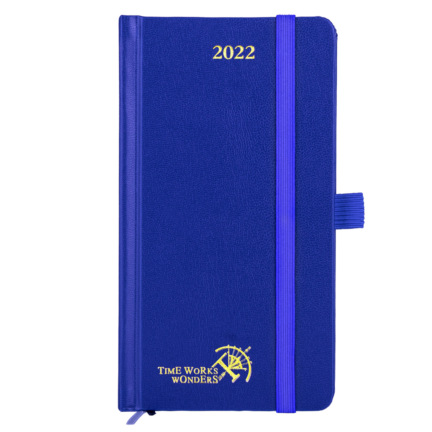 OEM ODM 2023 Mini Pocket Planner Royal Blue Color With Bookmarks