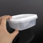 Food Preservation Microwavable Plastic Crisper 13*13*5cm