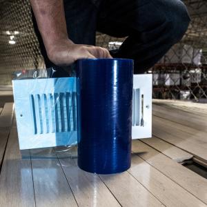 Wholesale Temporary Surface Shield Film Blue Tint Color Duct Protection Film PE HVAC Duct Cover Film from china suppliers