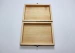 Hot Stamped Logo Wooden Crate Display Boxes , Roasted Paulownia Vintage Wooden