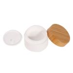 Bamboo Wood Lid Cosmetic Face Cream Jar 5ml 15ml 30ml 50ml 100ml