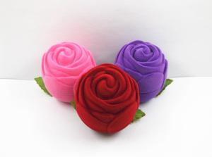 Wholesale Valentine Suede Flocking Jewelry Box , Flower Designed Velvet Storage Box For Girlfriend from china suppliers