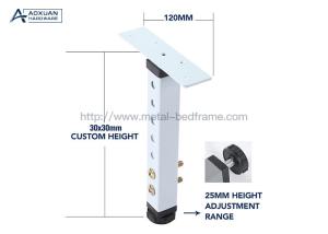 Wholesale White Adjustable Height Bed Frame Slat Center Support Leg from china suppliers