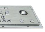 20mA Brushed Metal Industrial Keyboard 64 Keys Panel Mount