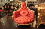 1000*850*1180 Antique Hotel Furniture Round Back Wedding Throne Chair Silver
