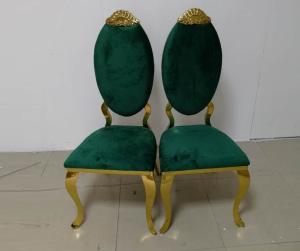 Wholesale Hot selling Royal Back Golden Stainless Steel Dining Chair Sofia Chair from china suppliers