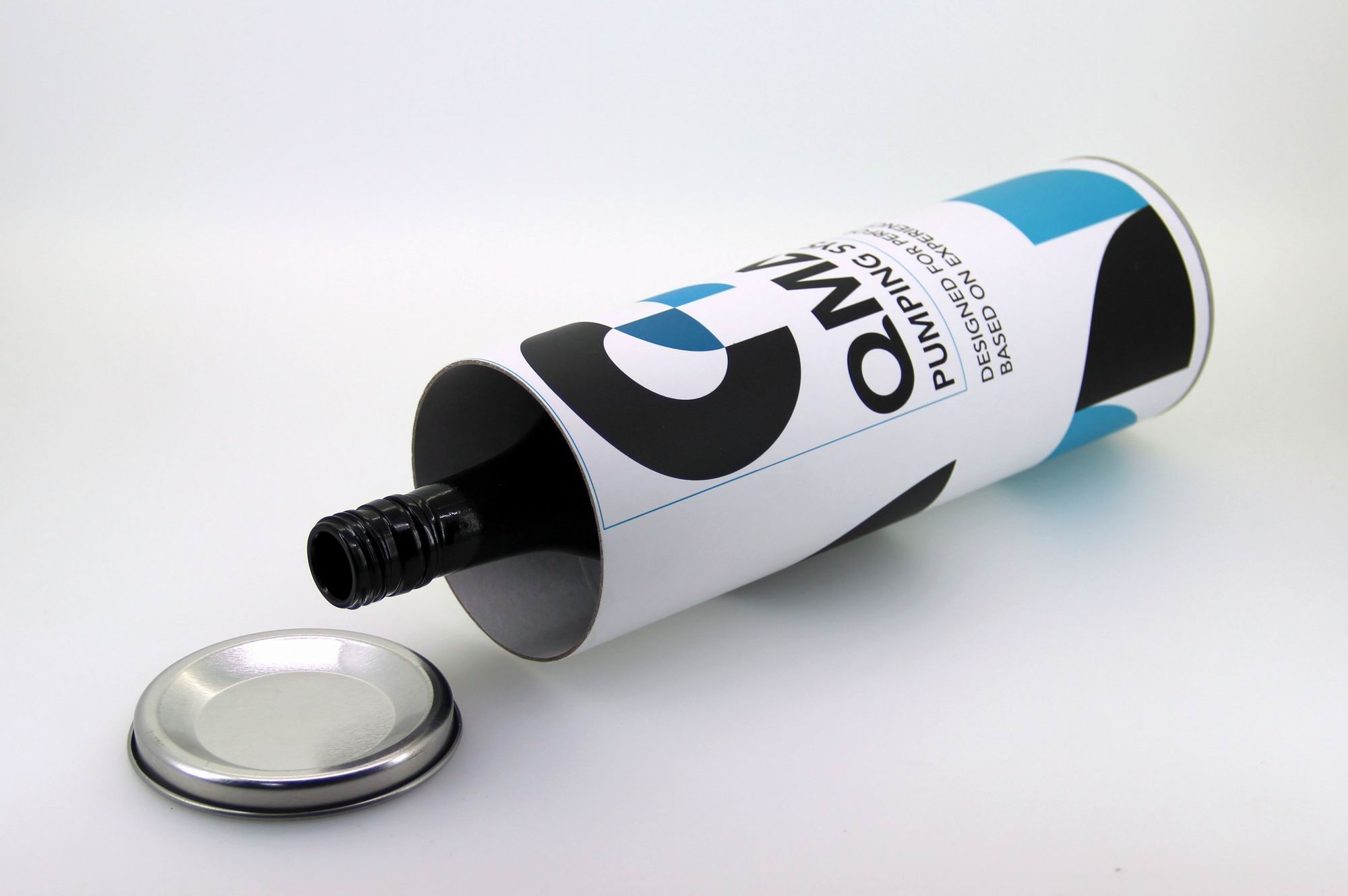 CMYK Printing Kraft Paper Cans Packaging With Silver Tinplate Lids For Wine
